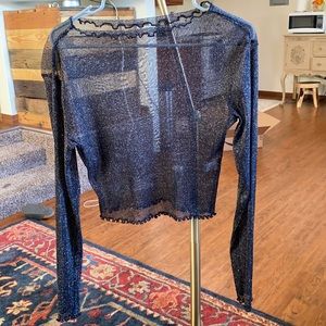 Heart and Hips, sheer long sleeve top